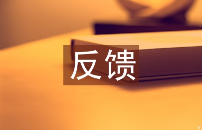 巡視反饋整改報告