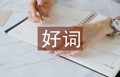 好詞好句好段大全